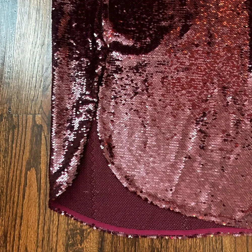 All Saints Opal sequin-design midi skirt